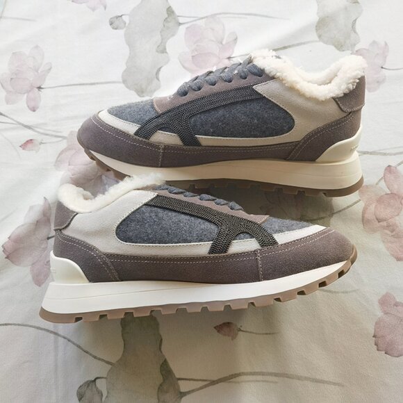 Brunello Cucinelli Fleece-Lined Casual Sneakers - Picture 5 of 7